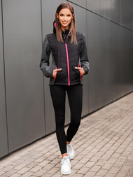 Kurtka damska czarna OZONEE JS/KSW4003Z