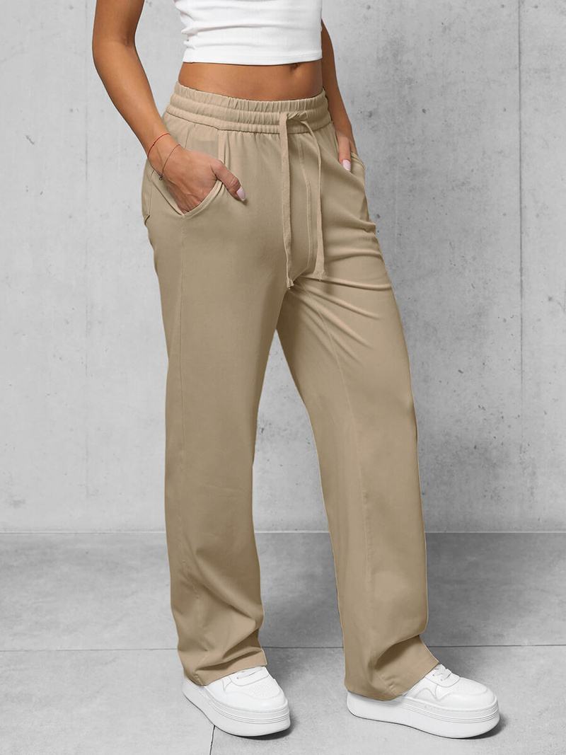 Штани Жіночі джинсові Бежевi OZONEE O/330097