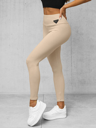 Legginsy damskie ecru OZONEE O/ZCH2281