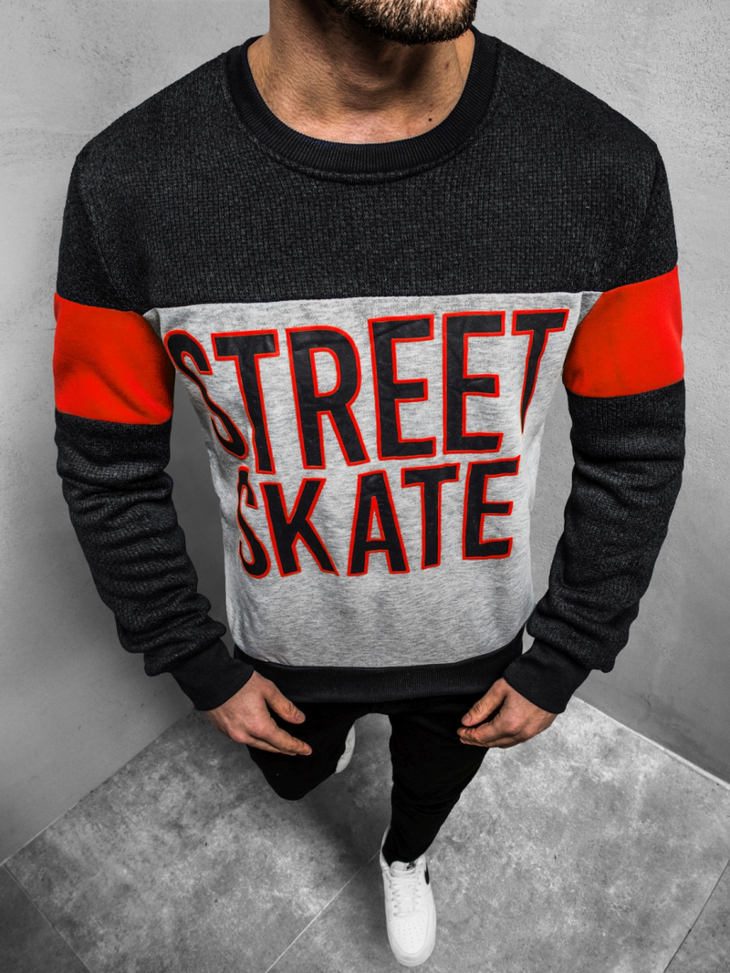 Толстовка чоловіча Чорна OZONEE JS/KS1901Z