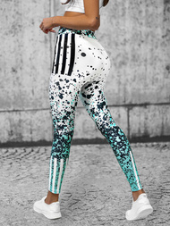 Legginsy damskie miętowe OZONEE O/20434/BZ