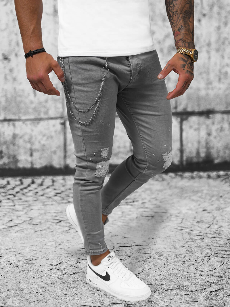 Чоловічі джинси Графітові OZONEE O/273SPZ