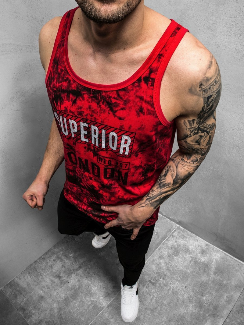 Футболка чоловіча Червона OZONEE JS/SS11037Z