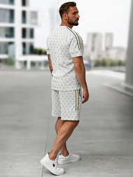 Чоловічий короткий спортивний костюм Яскраво-ciрий OZONEE O/QQ1621AB