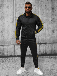 Komplet dresowy męski czarny OZONEE O/3A163