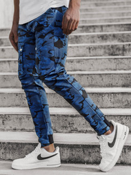 Spodnie męskie joggery moro-granatowe OZONEE A/1003