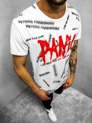 T-Shirt męski biały OZONEE JS/KS1998Z