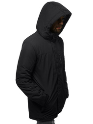 Kurtka zimowa męska czarna OZONEE O/9805