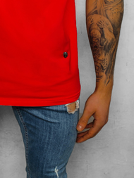 T-Shirt męski czerwony OZONEE NB/3001