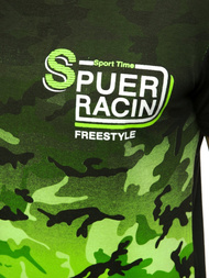 T-Shirt męski zielony OZONEE JS/SS10985Z