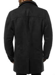 Płaszcz męski czarny OZONEE N/5922Z