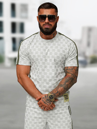 Чоловічий короткий спортивний костюм Яскраво-ciрий OZONEE O/QQ1608AB