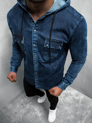 Сорочка чоловіча Синя OZONEE O/3451