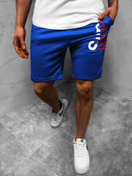 Spodenki dresowe męskie niebieskie OZONEE JS/NP01Z