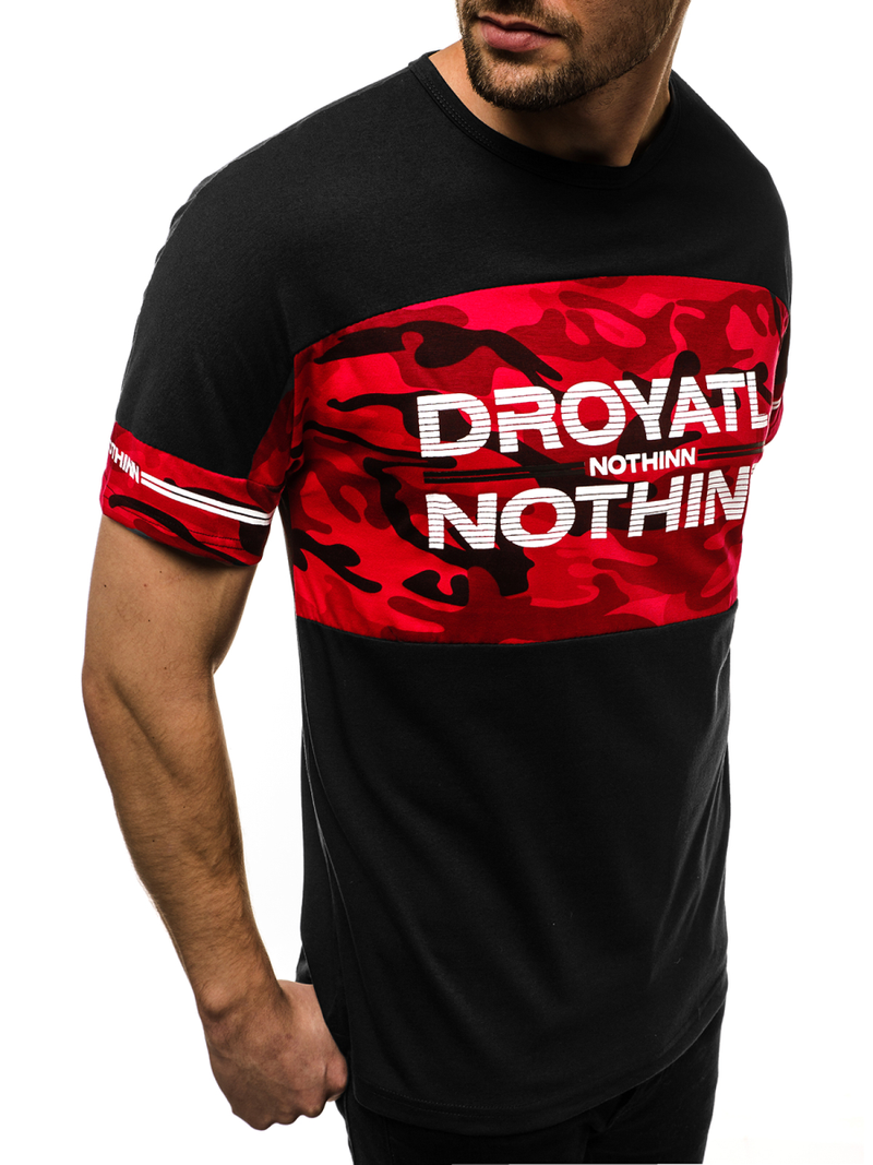 Футболка чоловіча Чорний OZONEE JS/SS10976