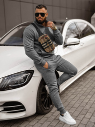 Komplet dresowy męski grafitowy OZONEE JS/68C10385/5Z