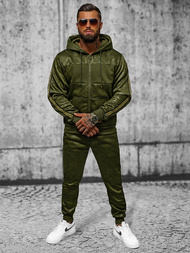 Komplet dresowy męski zielony OZONEE JS/3C555