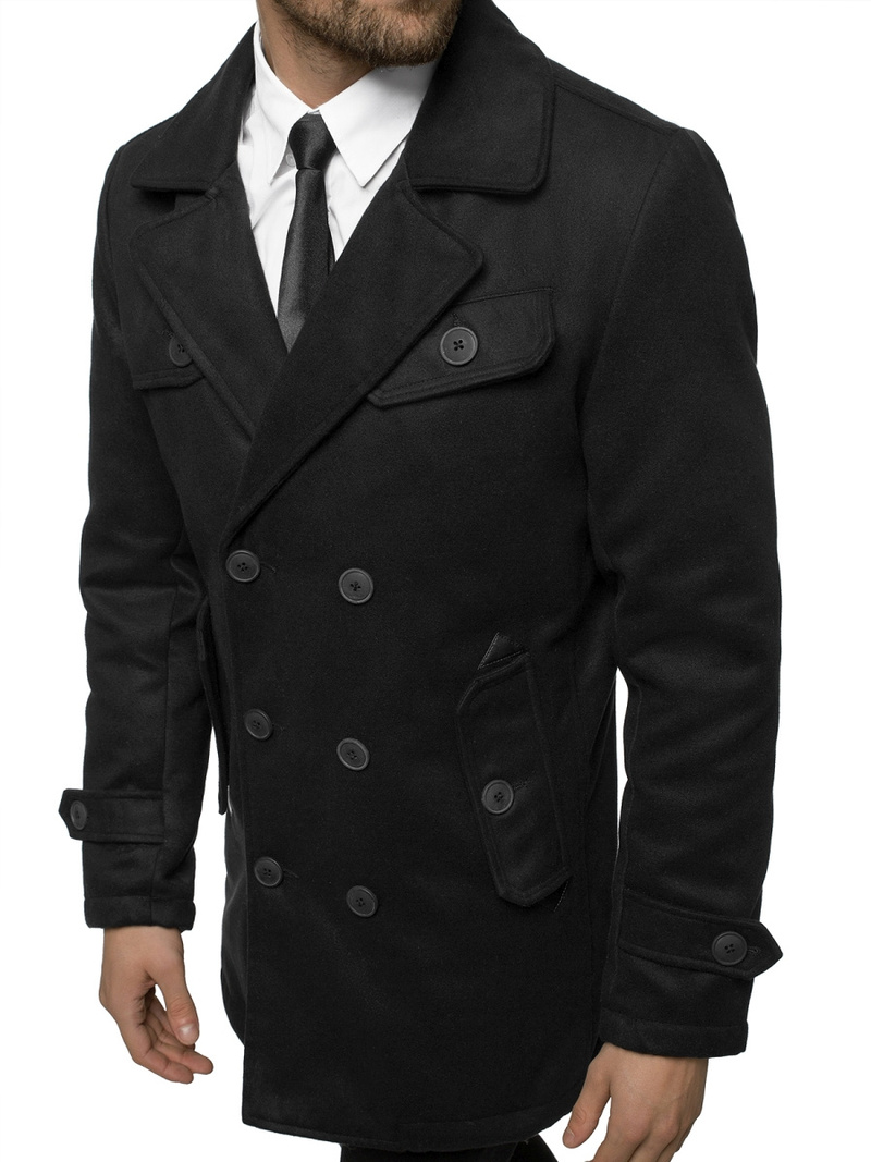 Пальто чоловіче Чорний OZONEE JS/79M3123