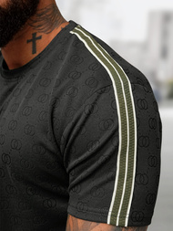 Komplet dresowy męski krótki czarny OZONEE O/QQ1608AB