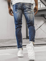 Spodnie jeansowe męskie niebieskie OZONEE G/1049