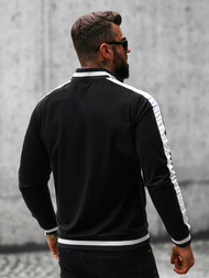 Bluza męska rozpinana czarna OZONEE O/2126Z