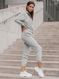 Жіночий спортивний костюм з двох частин Сiрий OZONEE O/MB2041/21