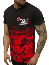 Футболка чоловіча Червона OZONEE JS/SS10985