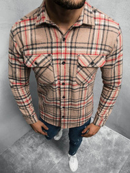 Сорочка чоловіча Бежева OZONEE E/3901/4