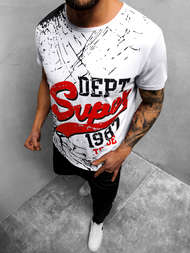 T-Shirt męski biały OZONEE JS/KS1942Z