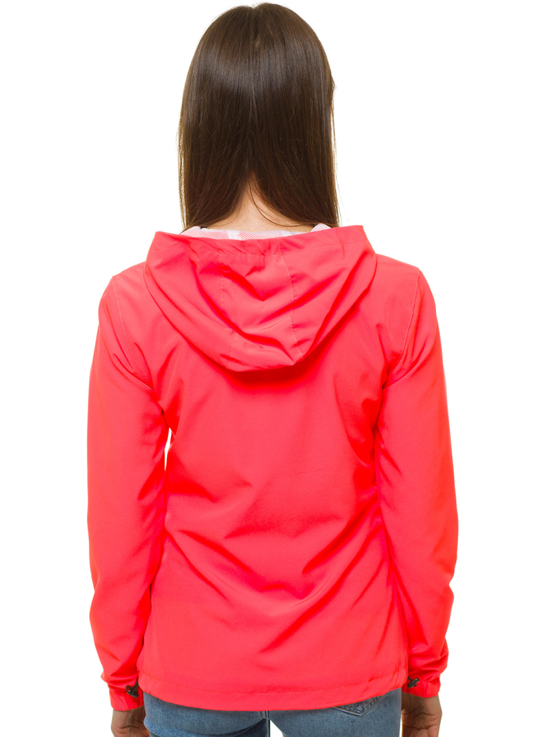 Kurtka przejściowa damska koralowa OZONEE JS/HH036/53