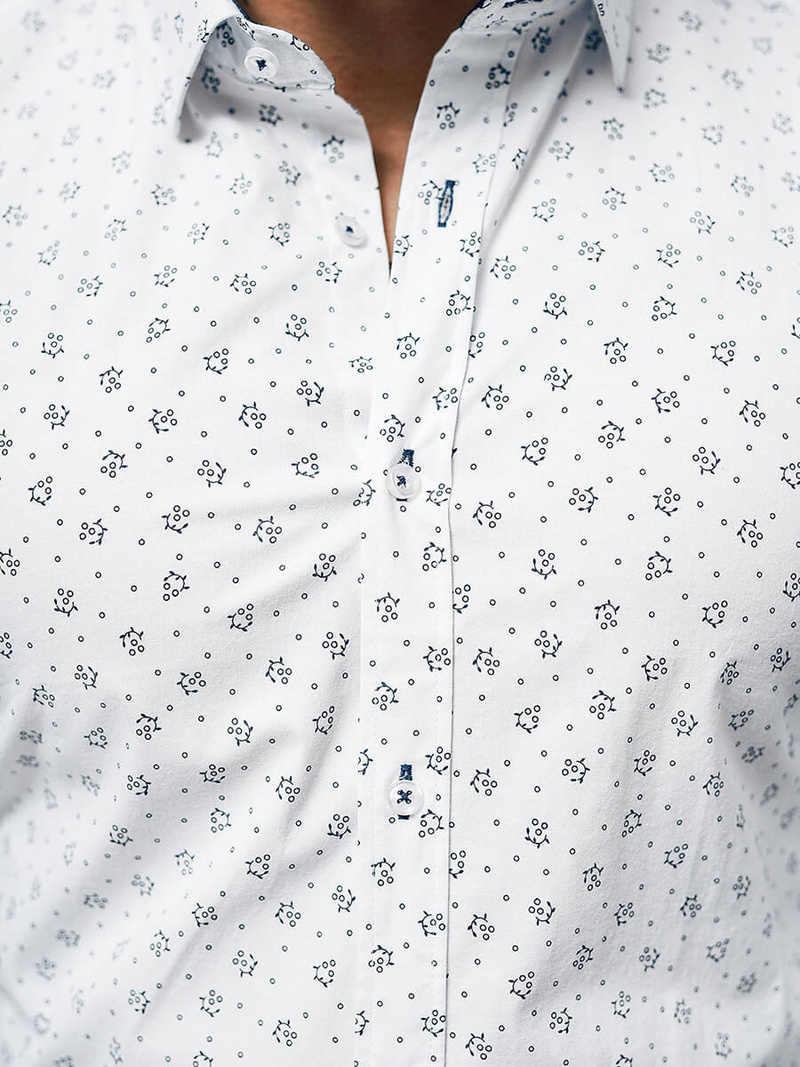 Koszula męska biała OZONEE O/V10