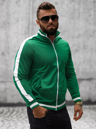 Bluza męska rozpinana zielona OZONEE O/2126Z