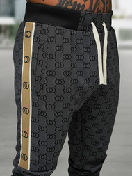 Komplet dresowy męski czarny OZONEE O/FF5110AB