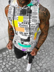 Koszulka bez rękawów męska z nadrukiem kolorowa OZONEE O/BL309Z