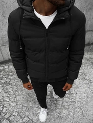 Kurtka zimowa męska dwustronna czarna OZONEE JS/M761/392