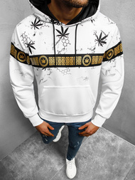 Bluza z kapturem męska biała OZONEE O/HM638