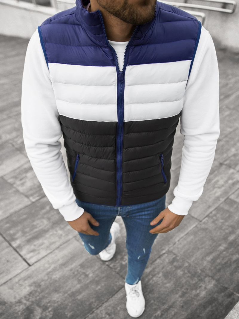 Безрукавка чоловіча Темно-Синя/Чорно OZONEE JS/M13076/392BZ