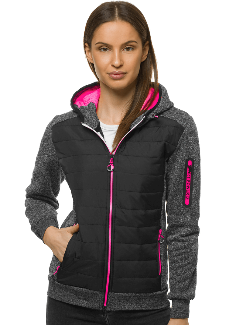 Куртка жіноча Чорна OZONEE JS/KSW4001