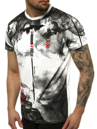 T-Shirt męski biały OZONEE JS/SS10999