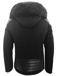 Kurtka zimowa męska czarna OZONEE O/99101Z 