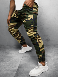 Штани чоловічі джоггери Камуфляжно-Зелене OZONEE C/109