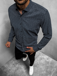 Koszula męska granatowa OZONEE O/3010/21