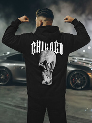 Bluza z kapturem męska czarna OZONEE JS/21B1903/3