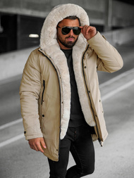 Kurtka zimowa męska beżowa OZONEE JS/22M319/62Z