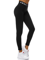 Legginsy damskie czarno-różowe OZONEE O/82353