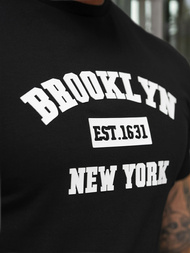 Футболка чоловіча чорна OZONEE NB/MT3134