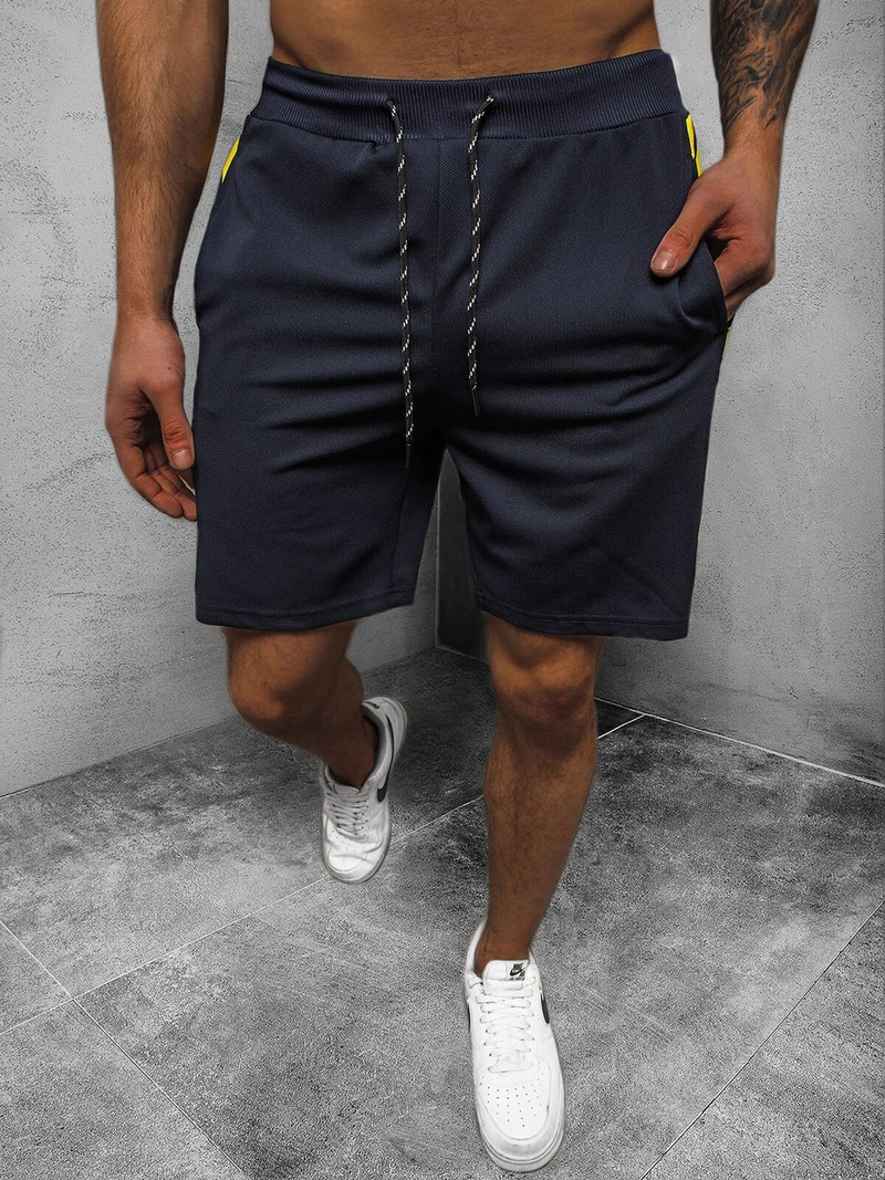 Spodenki dresowe męskie granatowe OZONEE JS/KS2599