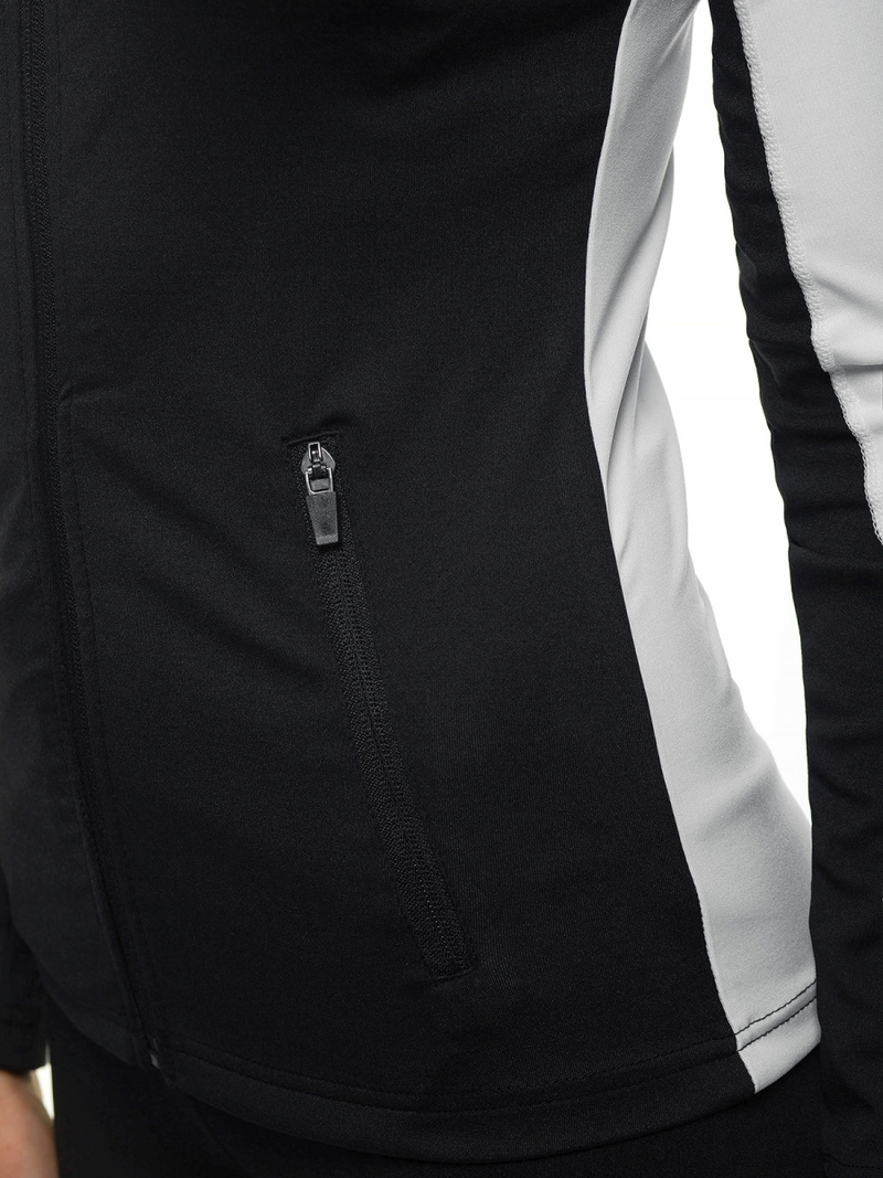 Жіноча Толстовка Чорно-Бiла OZONEE JS/HD149/1