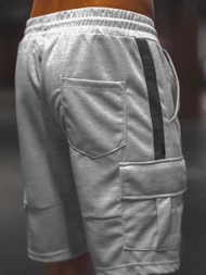 Spodenki dresowe męskie szare OZONEE O/WW20016/2