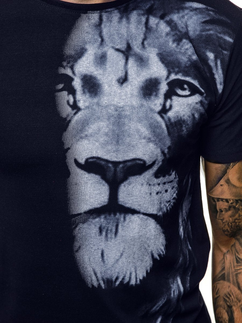 Футболка чоловіча Темно-Синiй OZONEE O/BL77